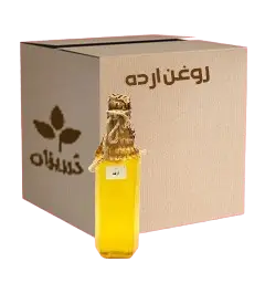  عکس تصویری از روغن ارده نیم لیتری کارتن 20 عددی 