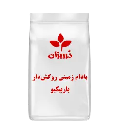  عکس تصویری از بادام زمینی روکش دار باربیکیو بسته 2.5 کیلویی 