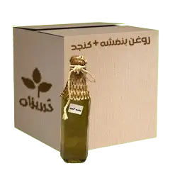  عکس تصویری از روغن بنفشه+کنجد 1 لیتری کارتن 12 عددی