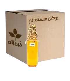  عکس تصویری از روغن هسته انار 1 لیتری کارتن 12 عددی 