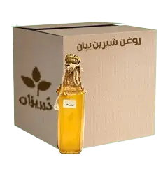  عکس تصویری از روغن شیرین بیان 1 لیتری کارتن 12 عددی 