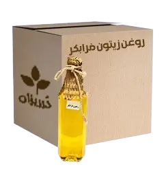  عکس تصویری از روغن زیتون فرابکر نیم لیتری کارتن 20 عددی 