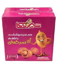 عکس کوچک بادام زمینی روکش دار سرکه‌ای کارتن 10 کیلویی